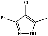 3-溴-4-氯-5-甲基-1H-吡唑结构式