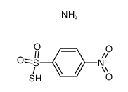 4-nitrobenzenesulfonothioicS-acid, ammonia salt Structure