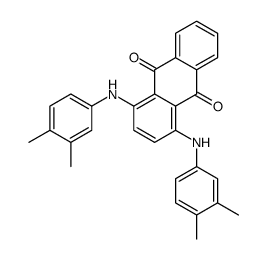 1,4-bis(3,4-dimethylanilino)anthracene-9,10-dione结构式