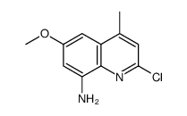 2-chloro-6-methoxy-4-methylquinolin-8-amine结构式