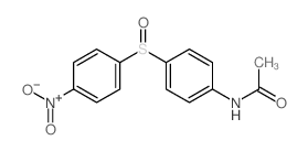 N-[4-(4-nitrophenyl)sulfinylphenyl]acetamide structure