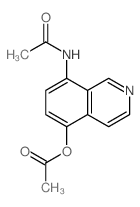 Acetamide,N-[5-(acetyloxy)-8-isoquinolinyl]- structure