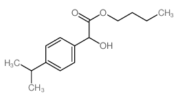 butyl 2-hydroxy-2-(4-propan-2-ylphenyl)acetate结构式
