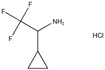 1-Cyclopropyl-2,2,2-trifluoroethanamine hydrochloride structure