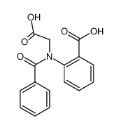 2-(N-(carboxymethyl)benzamido)benzoic acid结构式