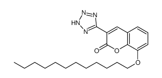 8-dodecoxy-3-(2H-tetrazol-5-yl)chromen-2-one结构式