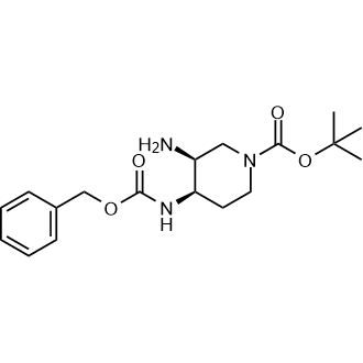 tert-Butyl cis-3-amino-4-(benzyloxycarbonylamino)piperidine-1-carboxylate picture