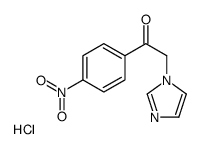 2-imidazol-1-yl-1-(4-nitrophenyl)ethanone,hydrochloride Structure