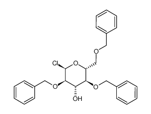 2,4,6-tri-O-benzyl-α-D-glucopyranosyl chloride Structure