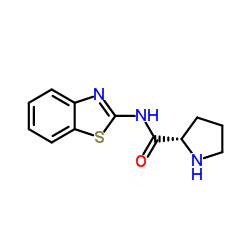 2-Pyrrolidinecarboxamide,N-2-benzothiazolyl-,(2S)-(9CI) Structure