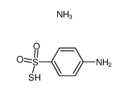 4-aminobenzenesulfonothioicS-acid, ammonia salt Structure