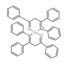 Copper,bis[1,3-diphenyl-3-(phenylimino)-1-propanonato-N,O]- (9CI) Structure