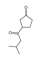 3-(3-Methyl-1-oxobutyl)-1-cyclopentanon结构式