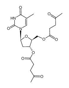 3',5'-di-O-levulinoyl-β-L-thymidine结构式