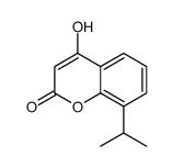 4-hydroxy-8-propan-2-ylchromen-2-one Structure