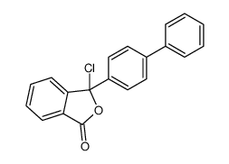 3-chloro-3-(4-phenylphenyl)-2-benzofuran-1-one Structure