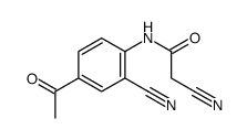 N-(4-acetyl-2-cyanophenyl)-2-cyanoacetamide Structure