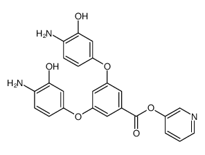 pyridin-3-yl 3,5-bis(4-amino-3-hydroxyphenoxy)benzoate结构式