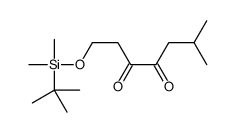 1-[tert-butyl(dimethyl)silyl]oxy-6-methylheptane-3,4-dione Structure