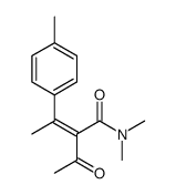 2-acetyl-N,N-dimethyl-3-(4-methylphenyl)but-2-enamide结构式