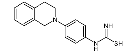 1-[4-(3,4-Dihydro-2(1H)-isoquinolinyl)phenyl]thioure Structure