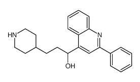 1-(2-phenylquinolin-4-yl)-3-piperidin-4-ylpropan-1-ol结构式