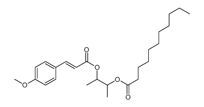 3-[(E)-3-(4-methoxyphenyl)prop-2-enoyl]oxybutan-2-yl undecanoate Structure
