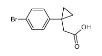 [1-(4-bromophenyl)cyclopropyl]acetic acid Structure