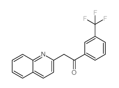 2-quinolin-2-yl-1-[3-(trifluoromethyl)phenyl]ethanone structure