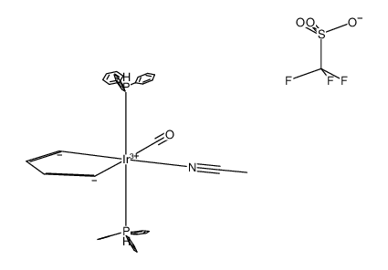[Ir(CH=CHCH=CH(cyclic))(NCCH3)(CO)(PPh3)2]OTf Structure