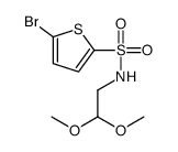 5-BROMO-THIOPHENE-2-SULFONIC ACID (2,2-DIMETHOXY-ETHYL)-AMIDE结构式