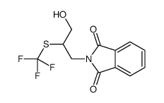 2-[3-hydroxy-2-(trifluoromethylsulfanyl)propyl]isoindole-1,3-dione结构式