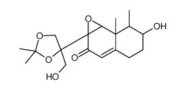 6-hydroxy-1a-[4-(hydroxymethyl)-2,2-dimethyl-1,3-dioxolan-4-yl]-7,7a-dimethyl-5,6,7,7b-tetrahydro-4H-naphtho[1,2-b]oxiren-2-one Structure