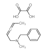 N-Benzyl-N-methyl-2,3-pentadien-1-amine oxalate结构式