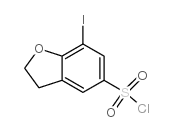 7-iodo-2,3-dihydro-1-benzofuran-5-sulfonyl chloride Structure