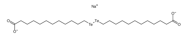 monosodium mono(12,12'-ditellanediyldidodecanoate)结构式