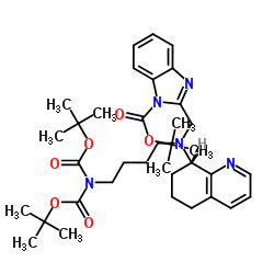 (S)-2-(4-(((1H-benzo[d]imidazol-2-yl)Methyl)(5,6,7,8-tetrahydroquinolin-8-yl)amino)butyl)isoindoline-1,3-dione结构式
