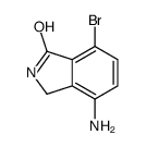 4-氨基-7-溴异吲哚啉-1-酮结构式