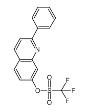 trifluoromethanesulfonic acid 2-phenylquinolin-7-yl ester Structure