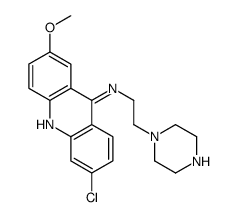 6-chloro-2-methoxy-N-(2-piperazin-1-ylethyl)acridin-9-amine Structure