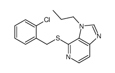 4-[(2-chlorophenyl)methylsulfanyl]-3-propylimidazo[4,5-c]pyridine结构式