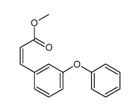 methyl 3-(3-phenoxyphenyl)prop-2-enoate结构式