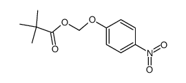 2,2-dimethylpropionic acid (4-nitrophenoxy)methyl ester Structure