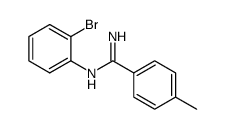 N'-(2-bromophenyl)-4-methylbenzimidamide结构式