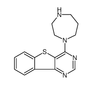 [1]Benzothieno[3,2-d]pyrimidine, 4-(hexahydro-1H-1,4-diazepin-1-yl) Structure