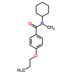 N-Cyclohexyl-N-methyl-4-propoxybenzamide结构式