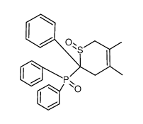 2-(Diphenyl-phosphinoyl)-4,5-dimethyl-2-phenyl-3,6-dihydro-2H-thiopyran 1-oxide Structure