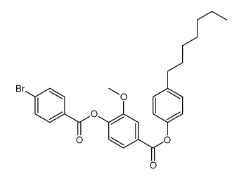 (4-heptylphenyl) 4-(4-bromobenzoyl)oxy-3-methoxybenzoate结构式