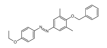 (3,5-dimethyl-4-phenylmethoxy-phenyl)-(4-ethoxyphenyl)diazene structure