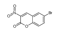 6-bromo-3-nitrochromen-2-one Structure